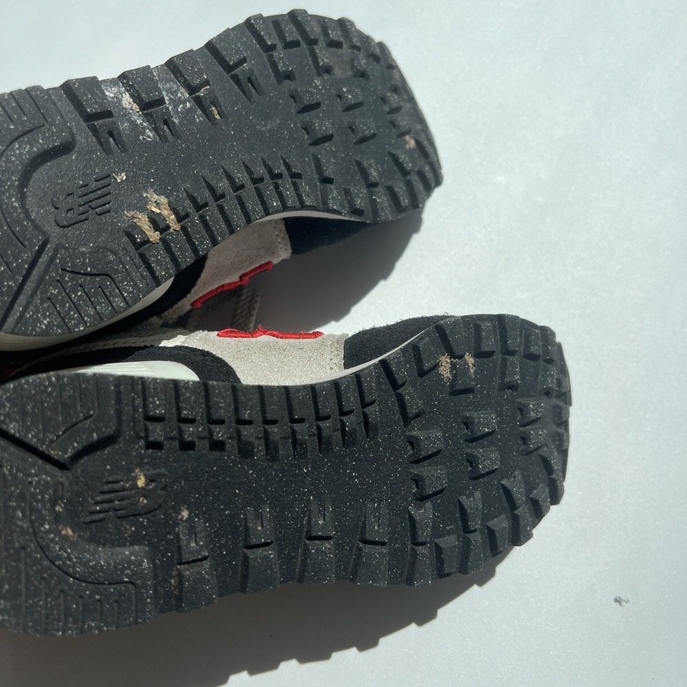 New Balance Kids Boys Size 12 574 Gray Black Red Sneakers School Walking Comfort - Picture 10 of 12